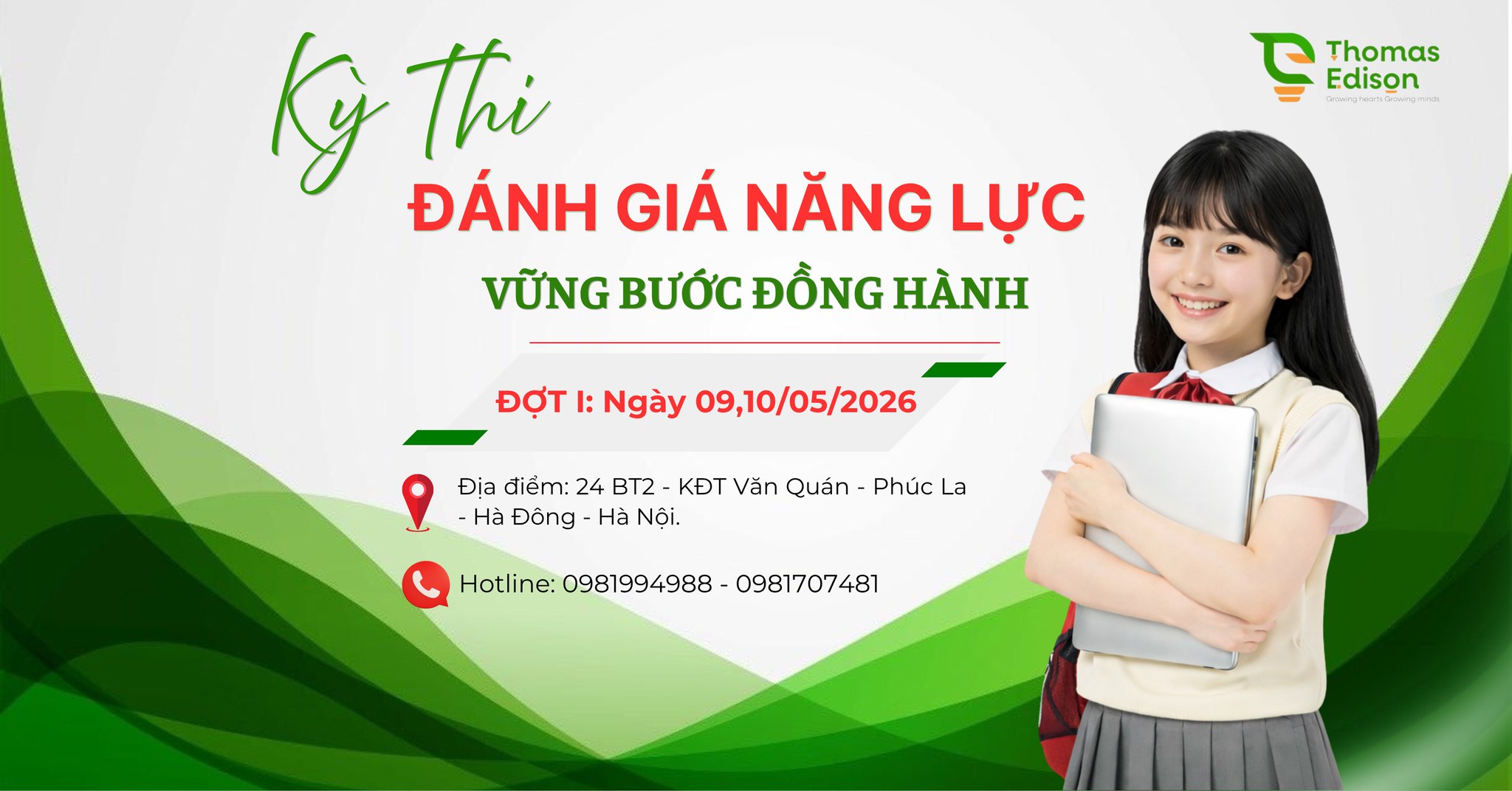 🔥 CHÍNH THỨC KHỞI ĐỘNG ĐĂNG KÝ KỲ THI ĐÁNH GIÁ NĂNG LỰC - VỮNG BƯỚC ĐỒNG HÀNH (ĐỢT 1) 🔥